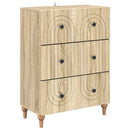 vidaXL Fiókos szekrény Sonoma Tölgy 66 x 34,5 x 90 cm Szerelt Fa