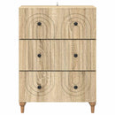 vidaXL Fiókos szekrény Sonoma Tölgy 66 x 34,5 x 90 cm Szerelt Fa
