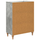 vidaXL Fiókos szekrény Betonszürke 66 x 34,5 x 90 cm Szerelt Fa