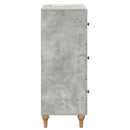 vidaXL Fiókos szekrény Betonszürke 66 x 34,5 x 90 cm Szerelt Fa