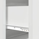 vidaXL Fiókos szekrény Magasfényű Fehér 66 x 34,5 x 90 cm Szerelt Fa