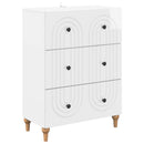 vidaXL Fiókos szekrény Magasfényű Fehér 66 x 34,5 x 90 cm Szerelt Fa