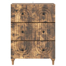 vidaXL Fiókos szekrény Füstös Tölgy 66 x 34,5 x 90 cm Szerelt Fa