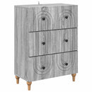vidaXL Fiókos szekrény Szürke Sonoma 66 x 34,5 x 90 cm Szerelt Fa