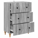 vidaXL Fiókos szekrény Szürke Sonoma 66 x 34,5 x 90 cm Szerelt Fa