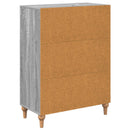 vidaXL Fiókos szekrény Szürke Sonoma 66 x 34,5 x 90 cm Szerelt Fa