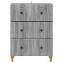 vidaXL Fiókos szekrény Szürke Sonoma 66 x 34,5 x 90 cm Szerelt Fa