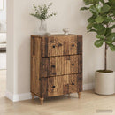 vidaXL Fiókos szekrény Antik Fa 66 x 34,5 x 90 cm Szerelt Fa