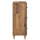 vidaXL Fiókos szekrény Antik Fa 66 x 34,5 x 90 cm Szerelt Fa