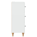 vidaXL Fiókos szekrény Fehér 33 x 34,5 x 90 cm Szerelt Fa