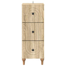 vidaXL Fiókos szekrény Sonoma Tölgy 33 x 34,5 x 90 cm Szerelt Fa