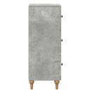 vidaXL Fiókos szekrény Betonszürke 33 x 34,5 x 90 cm Szerelt Fa