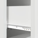 vidaXL Fiókos szekrény Magasfényű Fehér 33 x 34,5 x 90 cm Szerelt Fa