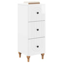 vidaXL Fiókos szekrény Magasfényű Fehér 33 x 34,5 x 90 cm Szerelt Fa