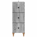 vidaXL Fiókos szekrény Szürke Sonoma 33 x 34,5 x 90 cm Szerelt Fa