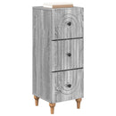 vidaXL Fiókos szekrény Szürke Sonoma 33 x 34,5 x 90 cm Szerelt Fa