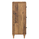 vidaXL Fiókos szekrény Antik Fa 33 x 34,5 x 90 cm Szerelt Fa