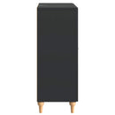 vidaXL Széf fiókkal Fekete 66 x 34,5 x 90 cm Szerelt Fa