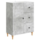 vidaXL Széf fiókkal Betonszürke 66 x 34,5 x 90 cm Szerelt Fa