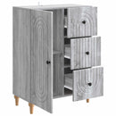 vidaXL Széf fiókkal Szürke Sonoma 66 x 34,5 x 90 cm Szerelt Fa