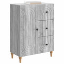 vidaXL Széf fiókkal Szürke Sonoma 66 x 34,5 x 90 cm Szerelt Fa
