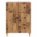 vidaXL Széf fiókkal Antik Fa 66 x 34,5 x 90 cm Szerelt Fa