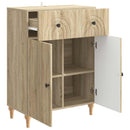 vidaXL Széf fiókkal Sonoma Tölgy 66 x 34,5 x 90 cm Szerelt Fa