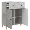 vidaXL Széf fiókkal Betonszürke 66 x 34,5 x 90 cm Szerelt Fa