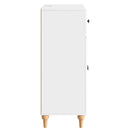 vidaXL Széf fiókkal Magasfényű Fehér 66 x 34,5 x 90 cm Szerelt Fa