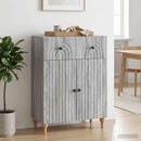 vidaXL Széf fiókkal Szürke Sonoma 66 x 34,5 x 90 cm Szerelt Fa