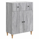 vidaXL Széf fiókkal Szürke Sonoma 66 x 34,5 x 90 cm Szerelt Fa