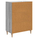 vidaXL Széf fiókkal Szürke Sonoma 66 x 34,5 x 90 cm Szerelt Fa