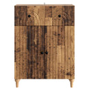 vidaXL Széf fiókkal Antik Fa 66 x 34,5 x 90 cm Szerelt Fa
