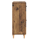 vidaXL Széf fiókkal Antik Fa 66 x 34,5 x 90 cm Szerelt Fa