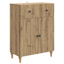 vidaXL Széf Kézműves Tölgy 66 x 34,5 x 90 cm Szerelt Fa
