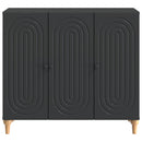 vidaXL Széf Fekete 89 x 34,5 x 80 cm Szerelt Fa