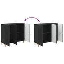 vidaXL Széf Fekete 89 x 34,5 x 80 cm Szerelt Fa