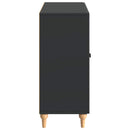 vidaXL Széf Fekete 89 x 34,5 x 80 cm Szerelt Fa