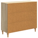 vidaXL Széf Sonoma Tölgy 89 x 34,5 x 80 cm Szerelt Fa