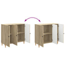 vidaXL Széf Sonoma Tölgy 89 x 34,5 x 80 cm Szerelt Fa