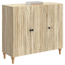 vidaXL Széf Sonoma Tölgy 89 x 34,5 x 80 cm Szerelt Fa