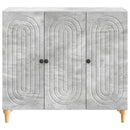 vidaXL Széf Betonszürke 89 x 34,5 x 80 cm Szerelt Fa