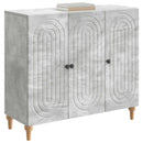 vidaXL Széf Betonszürke 89 x 34,5 x 80 cm Szerelt Fa