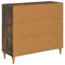 vidaXL Széf Füstös Tölgy 89 x 34,5 x 80 cm Szerelt Fa