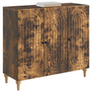 vidaXL Széf Füstös Tölgy 89 x 34,5 x 80 cm Szerelt Fa