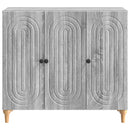 vidaXL Széf Szürke Sonoma 89 x 34,5 x 80 cm Szerelt Fa