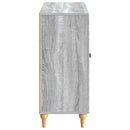 vidaXL Széf Szürke Sonoma 89 x 34,5 x 80 cm Szerelt Fa