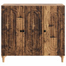 vidaXL Széf Antik Fa 89 x 34,5 x 80 cm Szerelt Fa