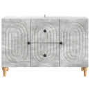 vidaXL TV szekrény fiókkal Betonszürke 89 x 34,5 x 60 cm Szerelt Fa