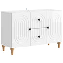 vidaXL TV szekrény Magasfényű Fehér 89 x 34,5 x 60 cm Szerelt Fa